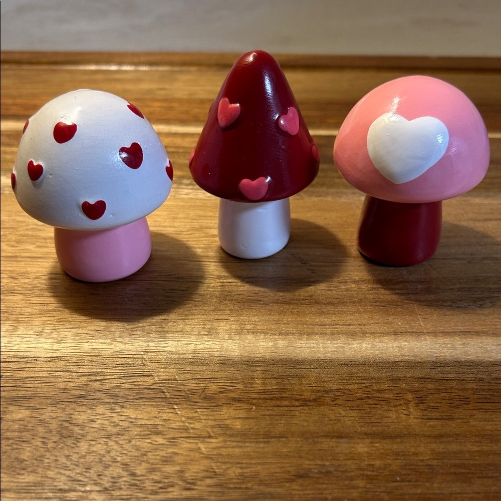 Target Valentine Mushroom Figurines Set